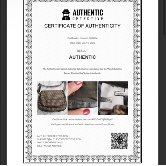 FENDI Zucchino Crossbody / Shoulder Bag - with digital COA!!!! - Picture 2 of 13